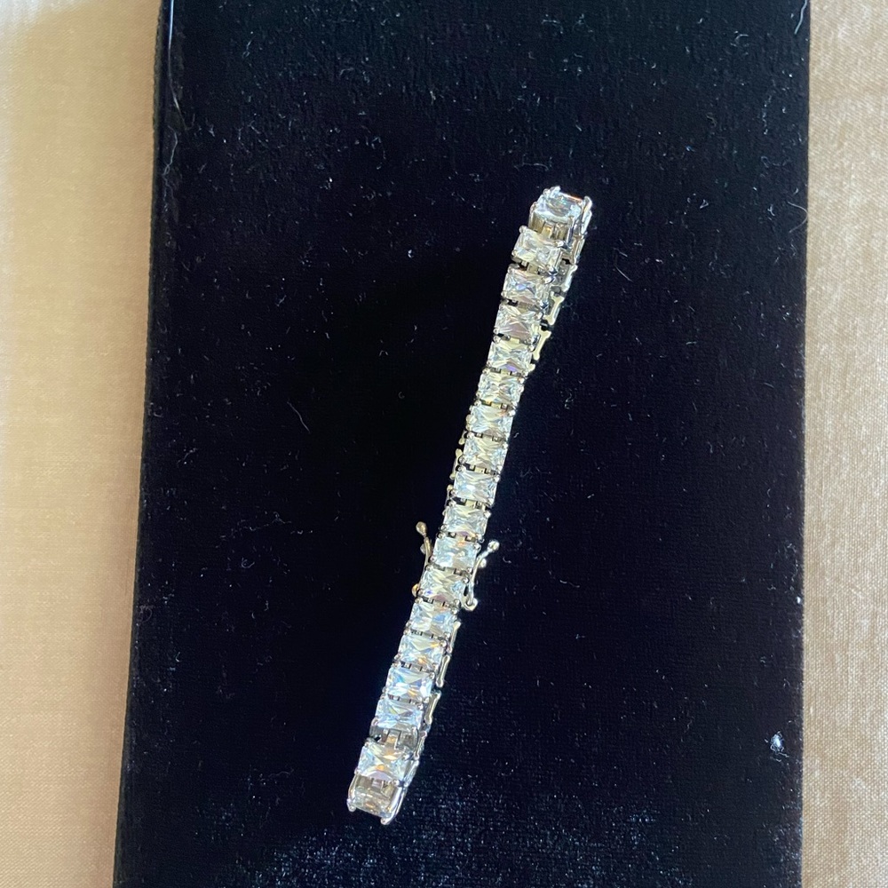 Baguette Cut Tennis Bracelet